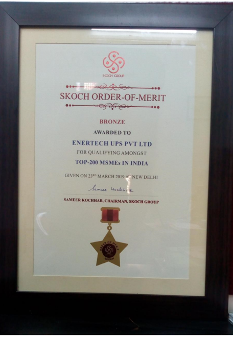 Skoch order of merit award