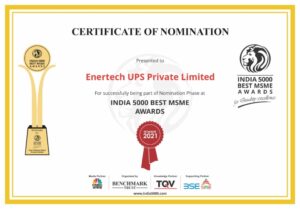 Certification of nomination -Enertech UPS