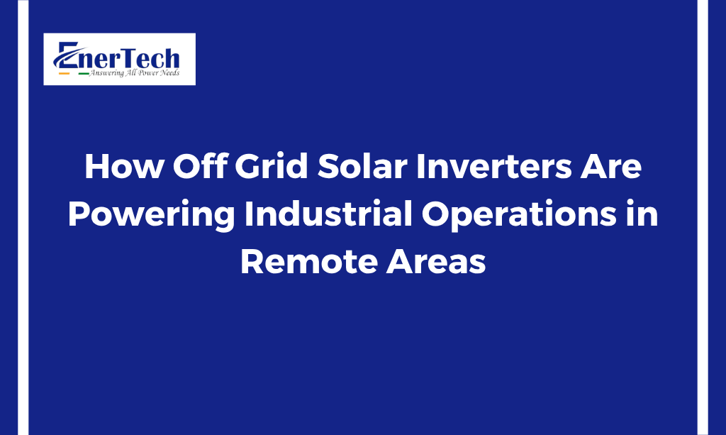 Off grid solar inverter