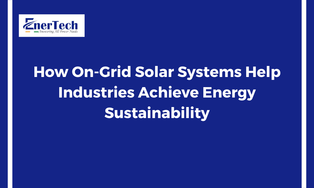 on grid solar system